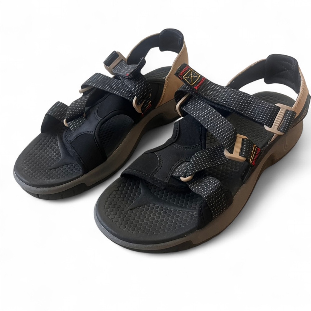 Ozark Trail Black and Tan Hiking or Casual Sandals men’s size 10
